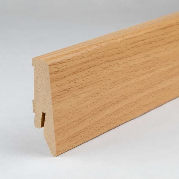 PROVISTON Socklar Profil klassisk 18 x 58 x 2500 mm MDF filmbelagd Bok Socklar s 1 styck