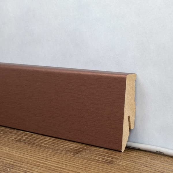 PROVISTON Socklar Profil klassisk 18 x 58 x 2500 mm MDF belagd Koppar Socklar s 1 styck