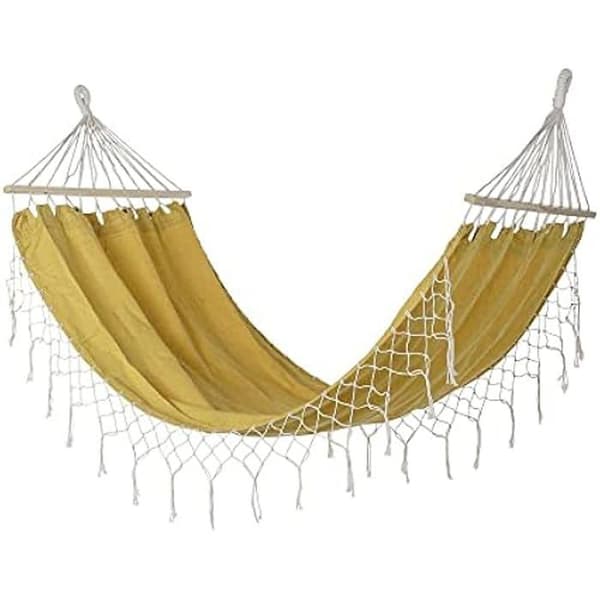 Hamac - DKD Home Decor - Standard - Ocre - Bomull - 255 x 80 x 28 cm