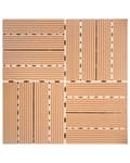 Miniatyrbillede 7 af 11: Terrassefliser Lysebrun Komposit 30 x 30 cm Gulvfliser til Altan Klik Fliser Udendørs Trælook Altanfliser