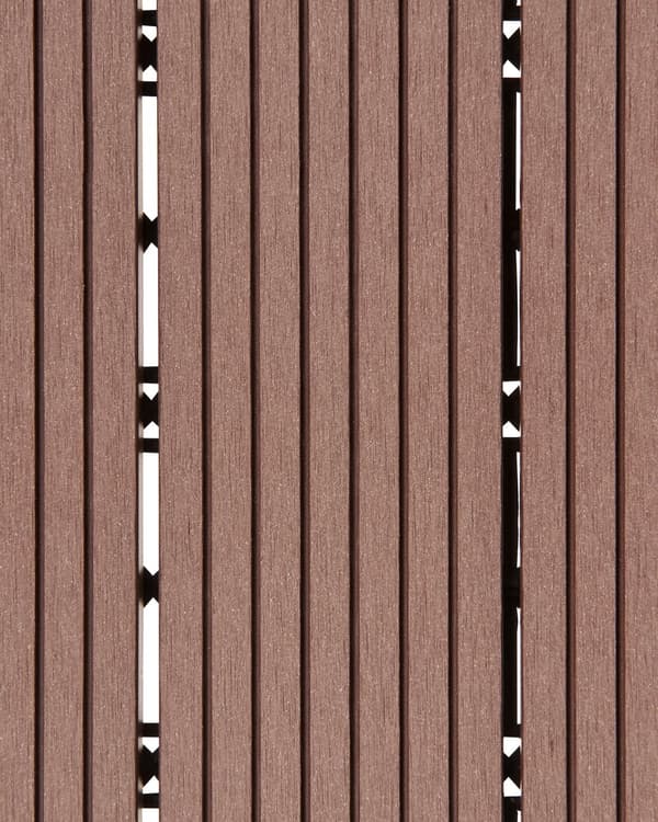 Terrassefliser Brun Komposit 30 x 30 cm Gulvfliser til Altan Klik Fliser Udendørs Trælook Altanfliser