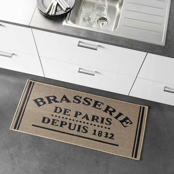 Halkyddsduk - Brasserie de Paris - 50x120 cm - Beige - Modern - Hållbar