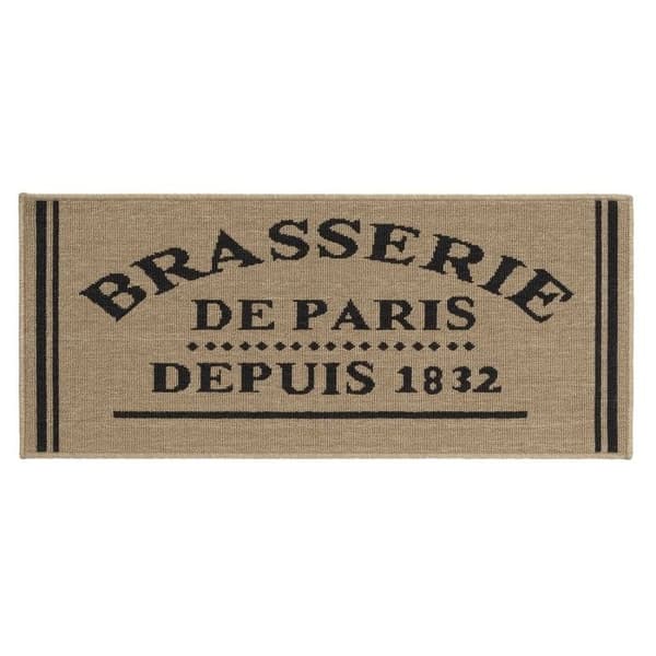 Halkyddsduk - Brasserie de Paris - 50x120 cm - Beige - Modern - Hållbar