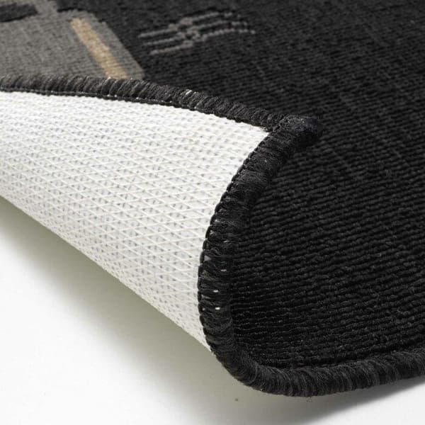 Matta - INRE MJUDA - Te eller kaffe - 50x120 cm - Svart - Antislip