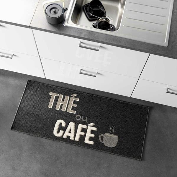 Matta - INRE MJUDA - Te eller kaffe - 50x120 cm - Svart - Antislip
