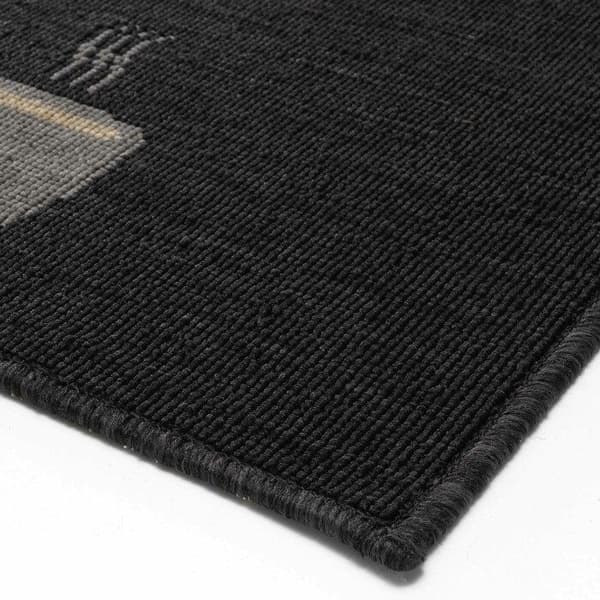 Matta - INRE MJUDA - Te eller kaffe - 50x120 cm - Svart - Antislip