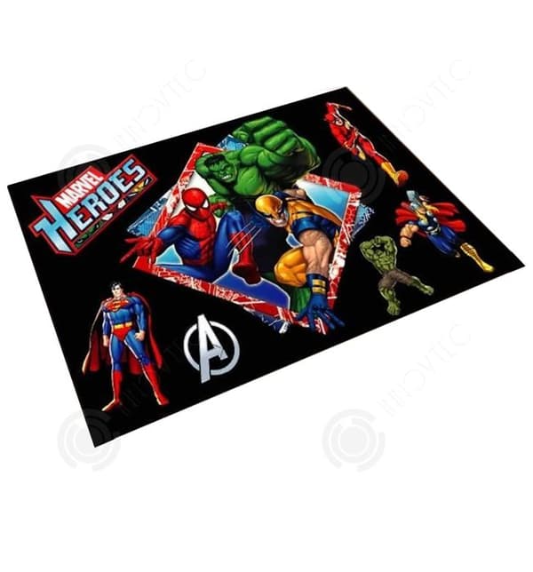 INN Golvmatta 50x80cm avengers anime vardagsrum matta för pojke dörrmatta för vardagsrum och sovrum spider man mönstrad