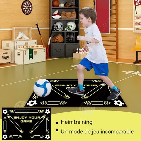 INN Fotbollsträningsmatta 80x120cm Tillbehör Matta Silikon ljuddämpande fysisk träningsmatta fotbollsmatta
