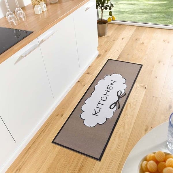 Hanse Home Hallmatta 50 cm x 150 cm Cook &amp; Clean Kök Moln Brun