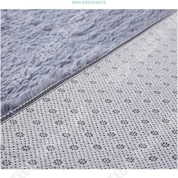 TD® Trendig Vardagsrumsmatta Shaggy Grå Silver 160x230 cm
