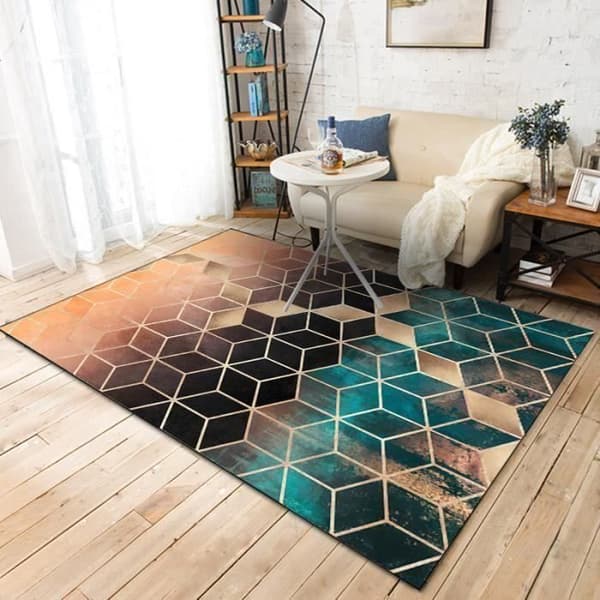 europeisk stil vardagsrum soffa matta imiterad kashmir sovrum helsäng sovrum hem enkel golvmatta 120x160cm