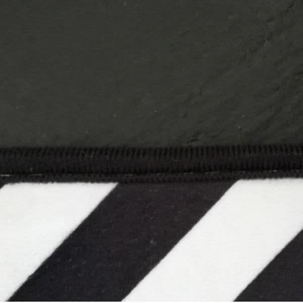 TD® Modern vardagsrumsmatta - 160 x 230 cm - 100 % frisee polypropen - Svart