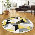 Miniatyrbild 1 av 4: TD® Vacker rund matta vardagsrum sovrum stor matta enkel dekoration sovrum vardagsrum halkfritt geometriskt mönster polyester