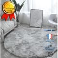 Miniatyrbild 1 av 4: TD® GOGOLOVING Shaggy rund matta 120 x 120 cm ljusgrå