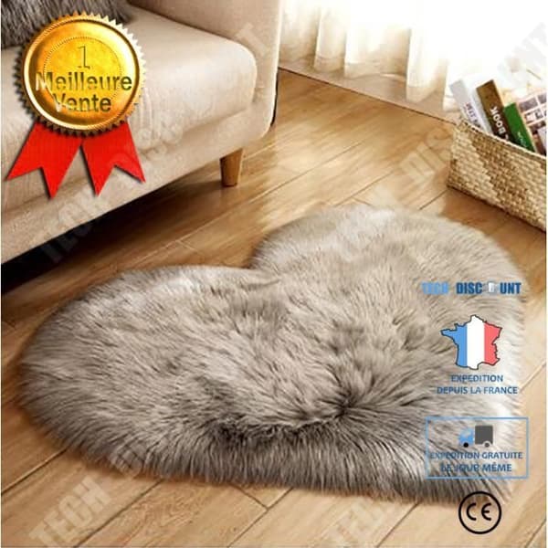 TD® Faux Wool Fårskinnsmatta Halkfri sovrums Shaggy Matta DX589