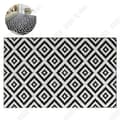 Miniatyrbild 1 av 4: TD® TAVLA Modern matta - 160 x 230 cm - 100% friserad polypropylen - Svart