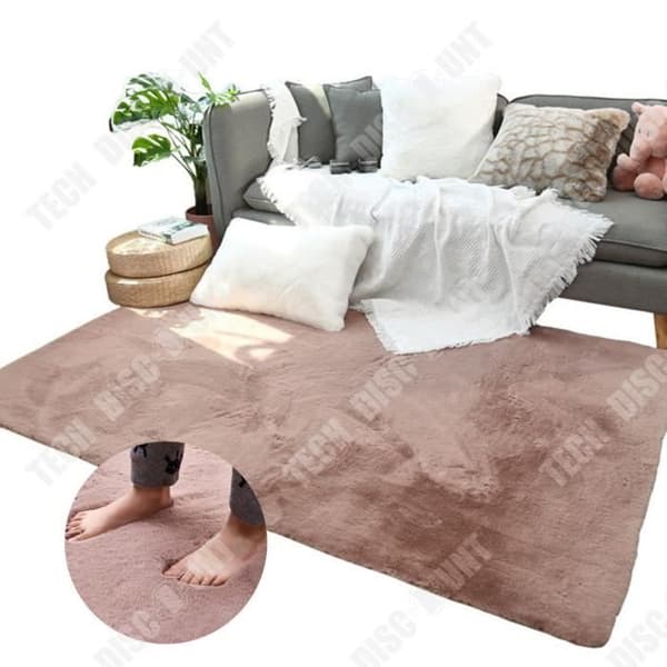 TD® Nordic vardagsrumsmatta ins sovrum sängfilt imiterad plysch kanin polyester bomull tjock botten rumsmatta
