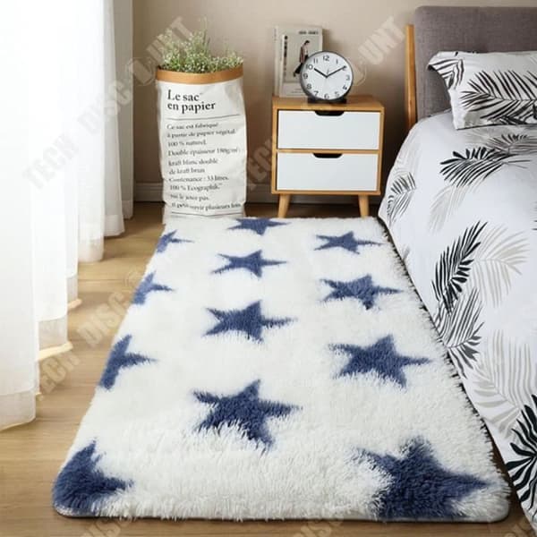 TD® Shag Matta 50*80cm Förtjockad Shag Starkt grepp Skyddsgolv Anti-halk prickigt gjuten