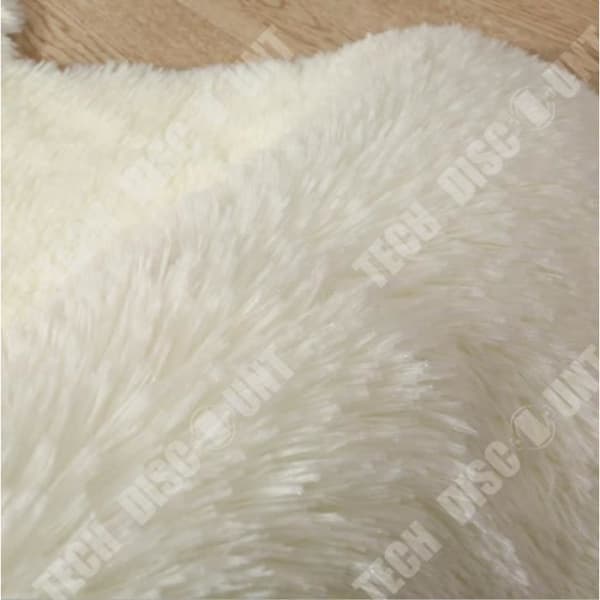 TD® Trendig vardagsrumsmatta Shaggy Vit Europeisk stil Förtjockad ullmatta 160 x 230 cm Vit