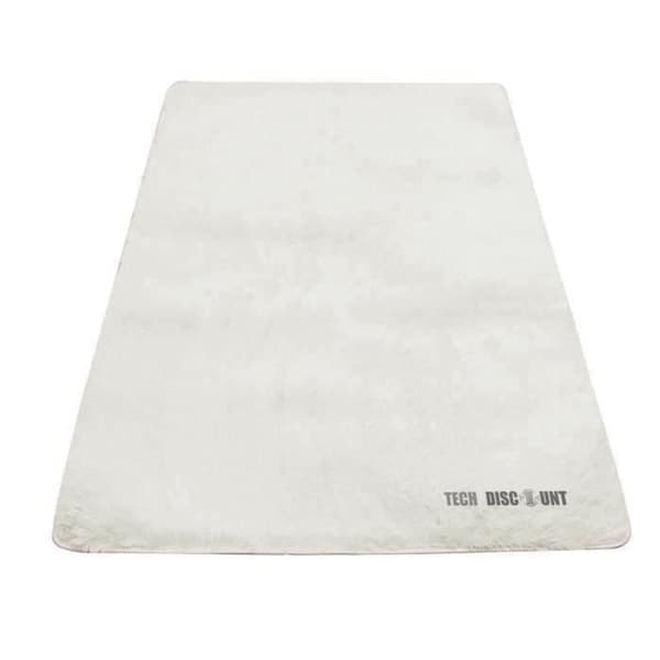 TD® Trendig vardagsrumsmatta Shaggy Vit Europeisk stil Förtjockad ullmatta 160 x 230 cm Vit