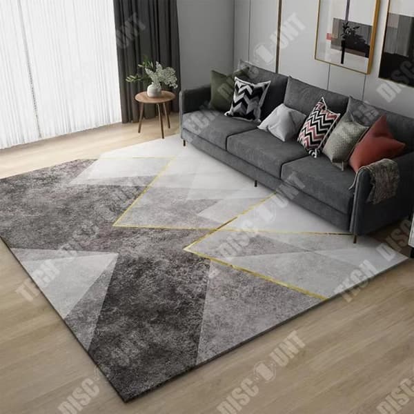 TD® Enkel geometrisk matta vardagsrum soffbord stor yta imiterad kashmir sovrumsgolvmatta är smutsig och slitstark