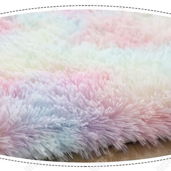 TD® Nordic filament ull matta ins tie-dye gradient vardagsrum soffbord matta sängkant långt hår sovrum hel matta