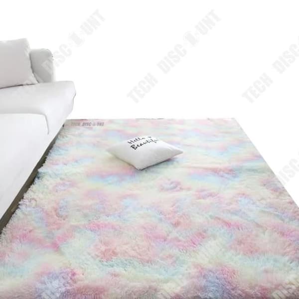 TD® Nordic filament ull matta ins tie-dye gradient vardagsrum soffbord matta sängkant långt hår sovrum hel matta
