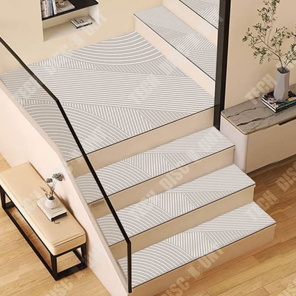 TD® Trappmattor 5 st Diatomite Trappmattor Anti-rep Slitstarka Mjukt Läder Trapp Anti-halkmattor