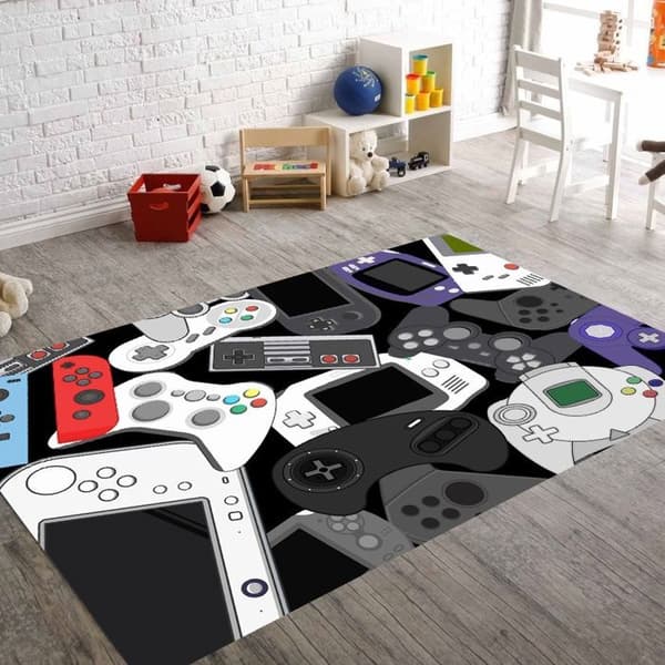 Teppe barnrom 120x180 cm Polyester Gamer