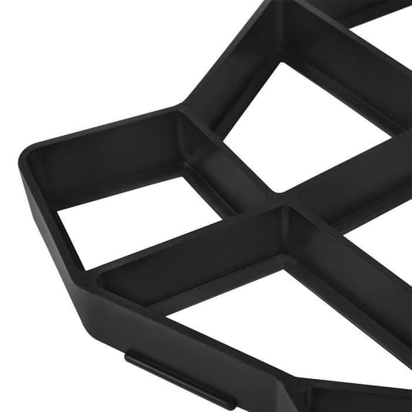 Betongform - YUENFONG - 43 x 43 x 4 cm - 3 delar - Polypropylenplast - Svart
