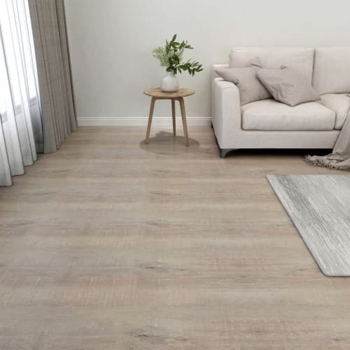 Självhäftande golvplankor 20 st PVC 1,86 m² taupe