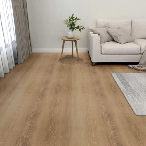 Självhäftande golvplankor 20 st PVC 1,86 m² brun