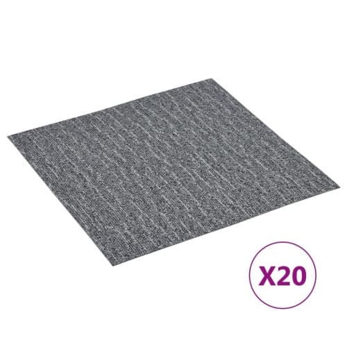 Självhäftande golvplankor 20 st PVC 1,86 m² grå