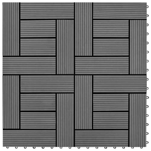Trall 22 st 30x30 cm 2 kvm WPC grå