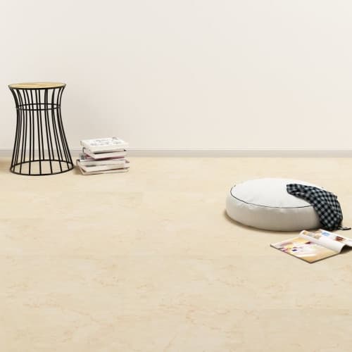 Självhäftande golvplankor 20 st PVC 1,86 m² beige