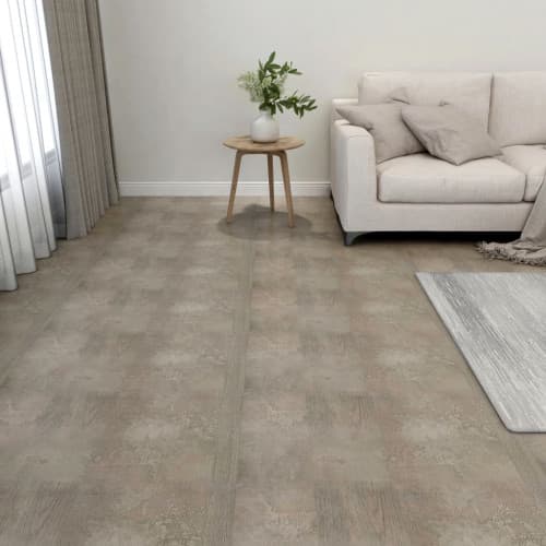 Självhäftande golvplankor 20 st PVC 1,86 m² grå