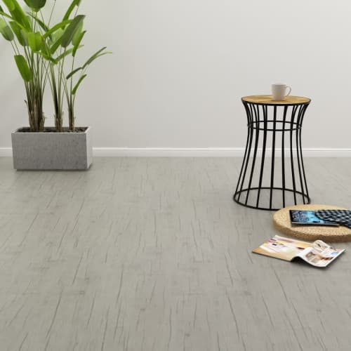 Självhäftande golvplankor 4,46 m² 3 mm PVC ekfärgad