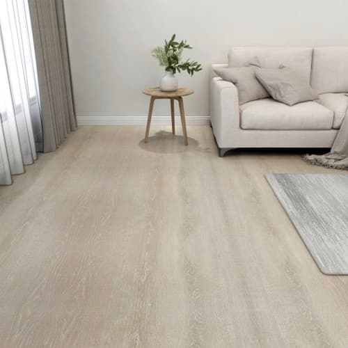 Självhäftande golvplankor 20 st PVC 1,86 m² beige