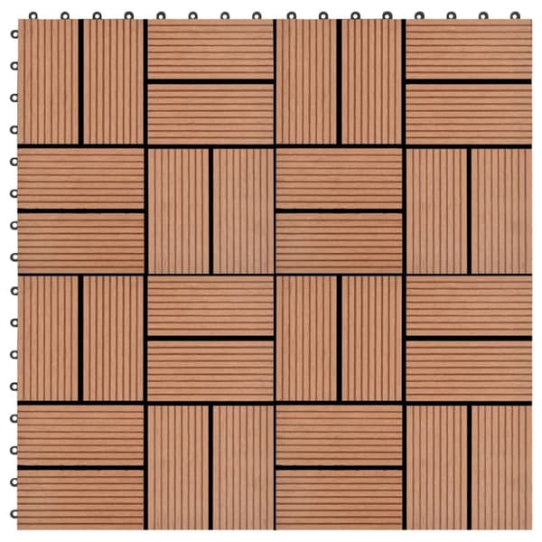 Trall 22 st 30x30 cm 2 kvm WPC brun