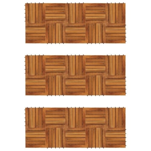 Balkongplattor med vertikal design 30 x 30, 30 st