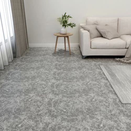 Självhäftande golvplankor 20 st PVC 1,86 m² betonggrå