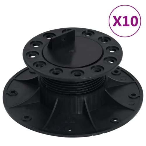 Justerbara fötter för altangolv 10 st 60-88 mm