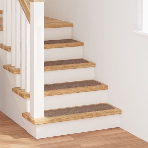Trapstegsmattor med latexbakgrund Brun 20x75 cm
