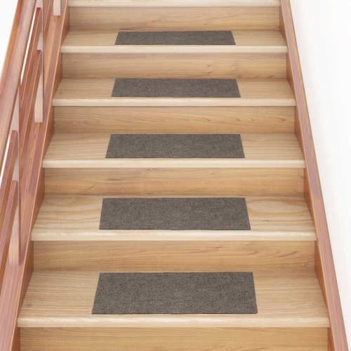 Trappmattor självhäftande 30 st gräddvit 60x25 cm rektangulär
