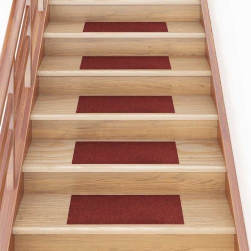 Trappmattor självhäftande 30 st röd 60x25 cm rektangulär