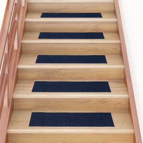 Trappmattor självhäftande 30 st blå 76x20 cm rektangulär
