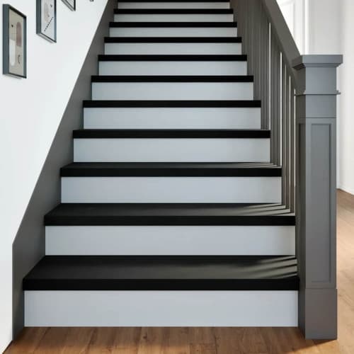 Trappstegsmattor 2 pcs mörkbrun 90x25x2 cm massiv ek