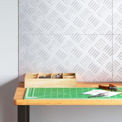 Aluminium Checker Plates - 4 Pack, Halkfria, 50x25 cm