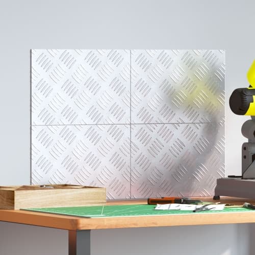 Aluminium Checker Plates 4 pcs Halkfria 30x20 cm
