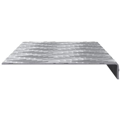 Aluminium Trapstegsmattor 10 pcs Halkfria 60x18 cm